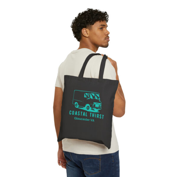 TRUCKIN' Cotton Canvas Tote Bag - Image 4